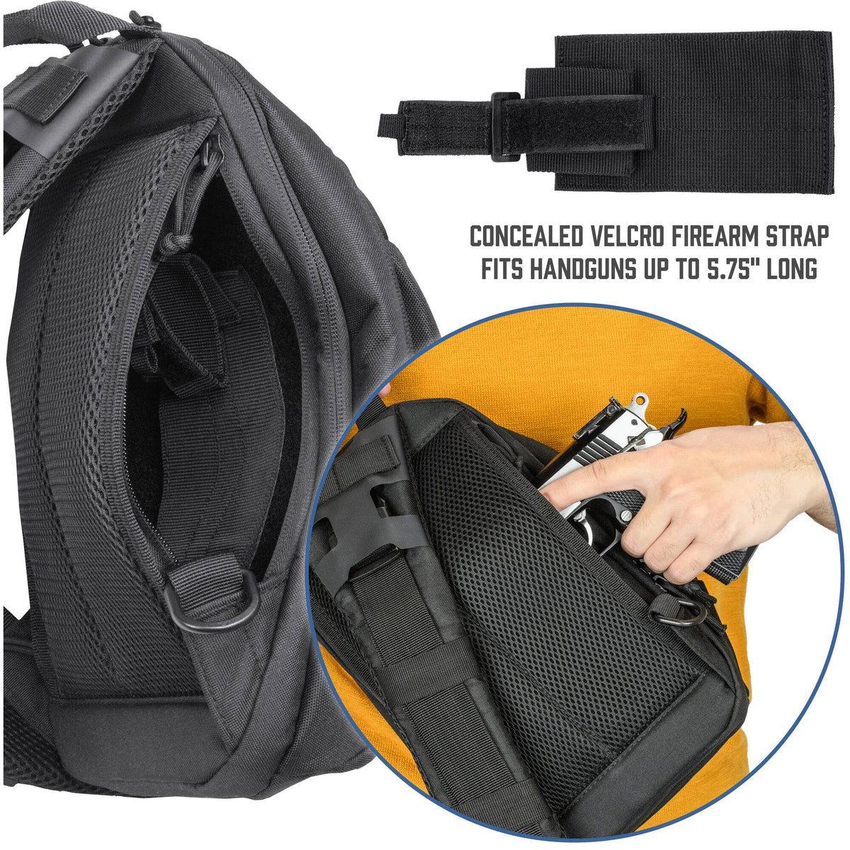 Bandolera Barska Loaded Gear GX-800 Tactical Crossbody - en uso
