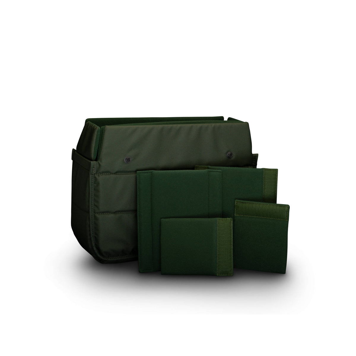 Bandolera Billingham Eventer MKII (Sage Fibrenyte y Negro Leather) - vista trasera