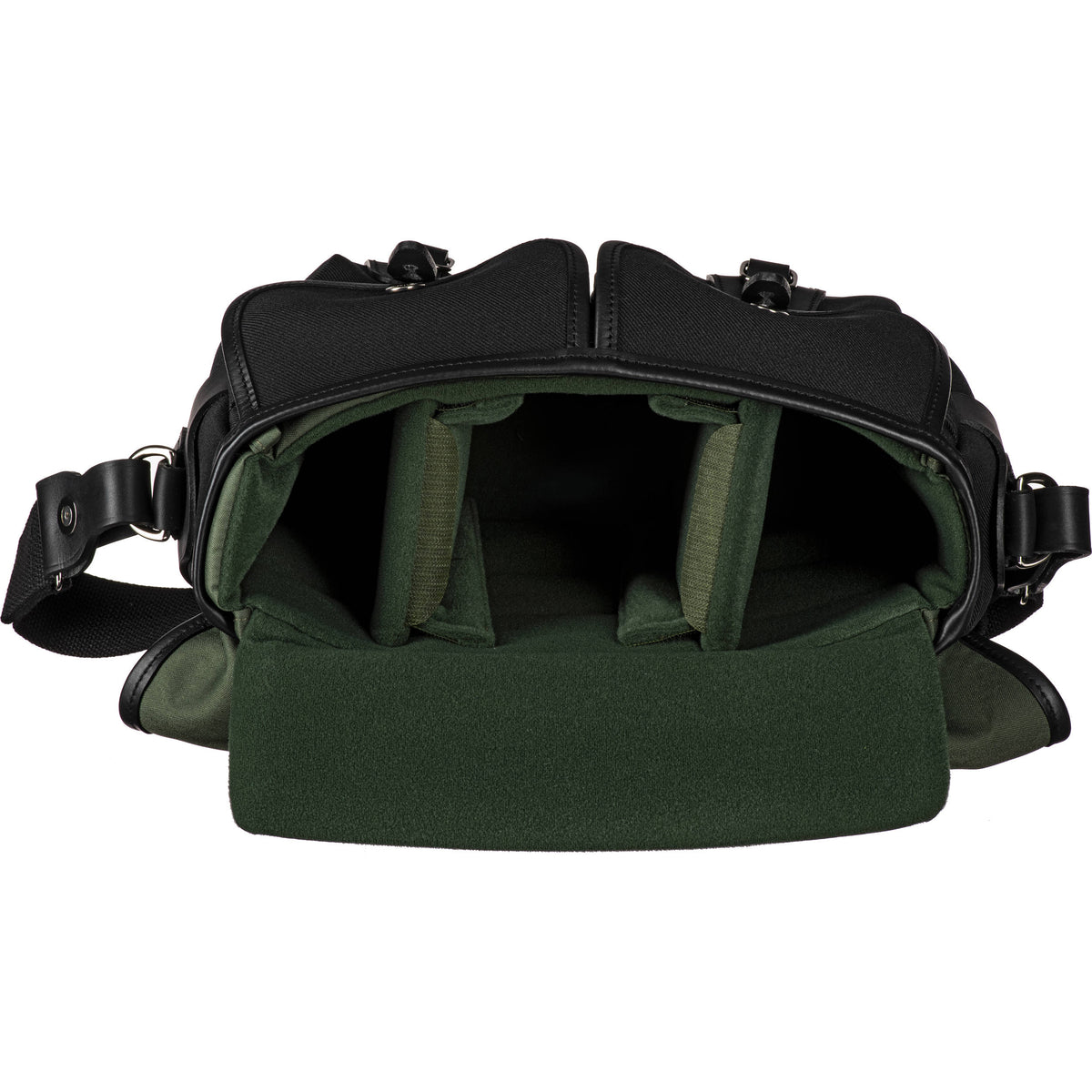 Bandolera Billingham Hadley Chico Pro (Negro FibreNyte/Negro Leather Trim, 5L) - vista lateral