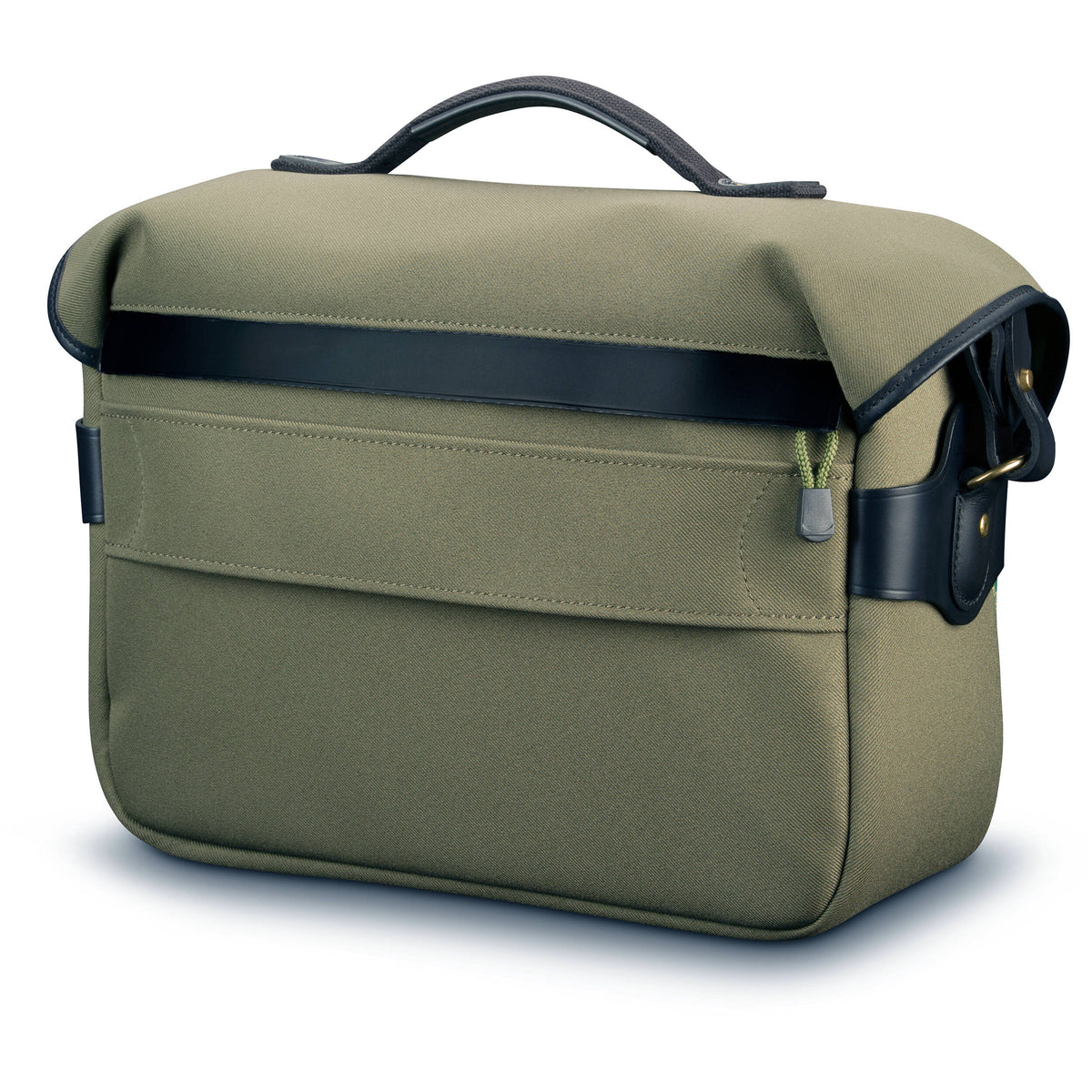 Bandolera Billingham Hadley One (Sage FibreNyte y Negro Leather) - vista frontal