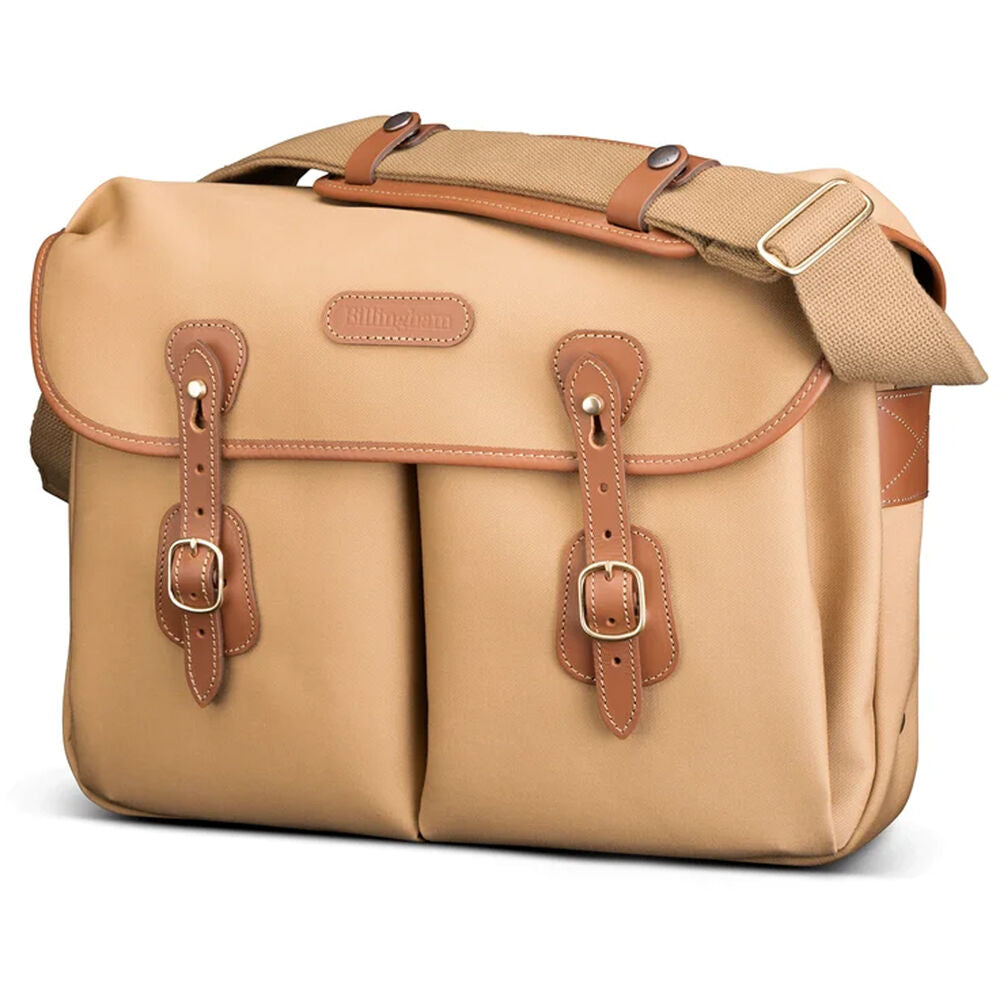 Bandolera Billingham Icon Messenger (Khaki Canvas con Beige Leather Trim, 12L) - vista trasera