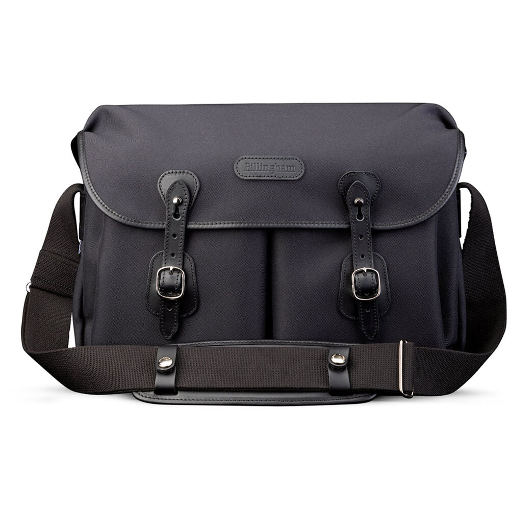 Bandolera Billingham Icon Messenger (Negro FibreNyte con Negro Leather Trim, 12L) - vista principal