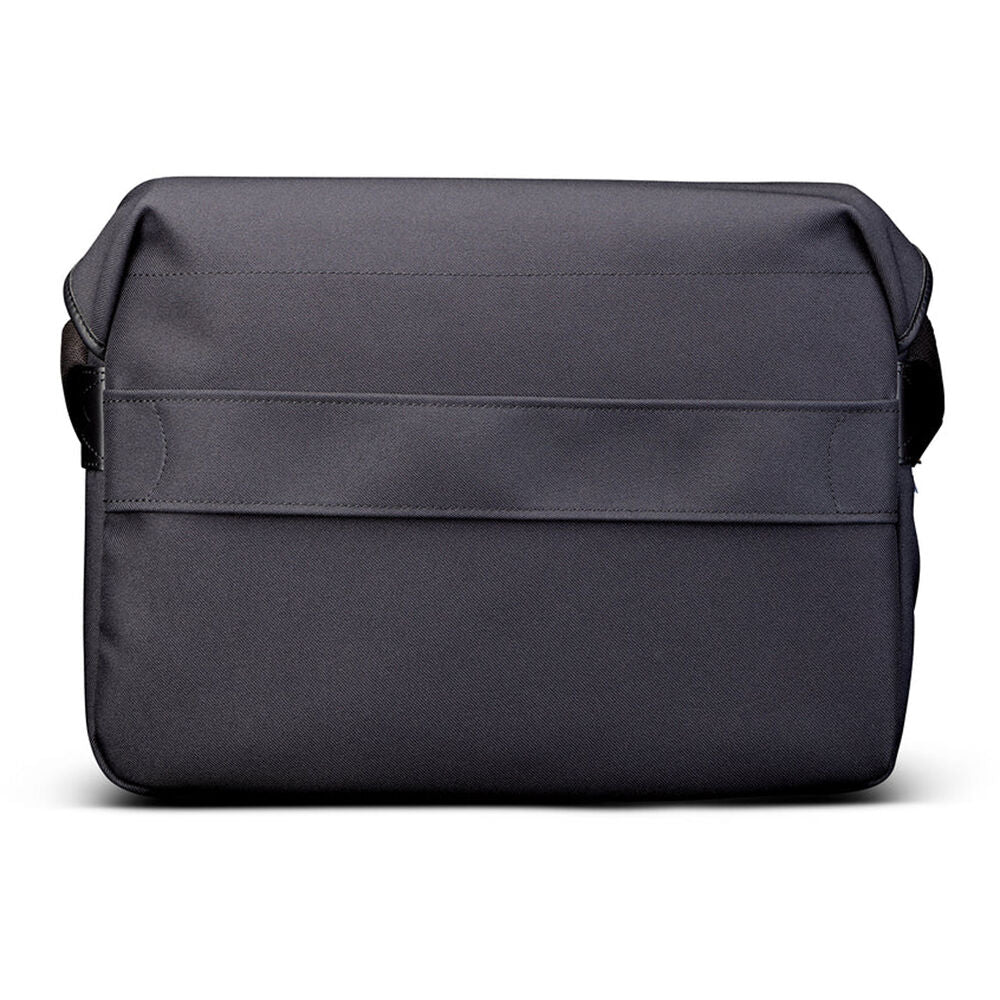 Bandolera Billingham Icon Messenger (Negro FibreNyte con Negro Leather Trim, 12L) - vista frontal