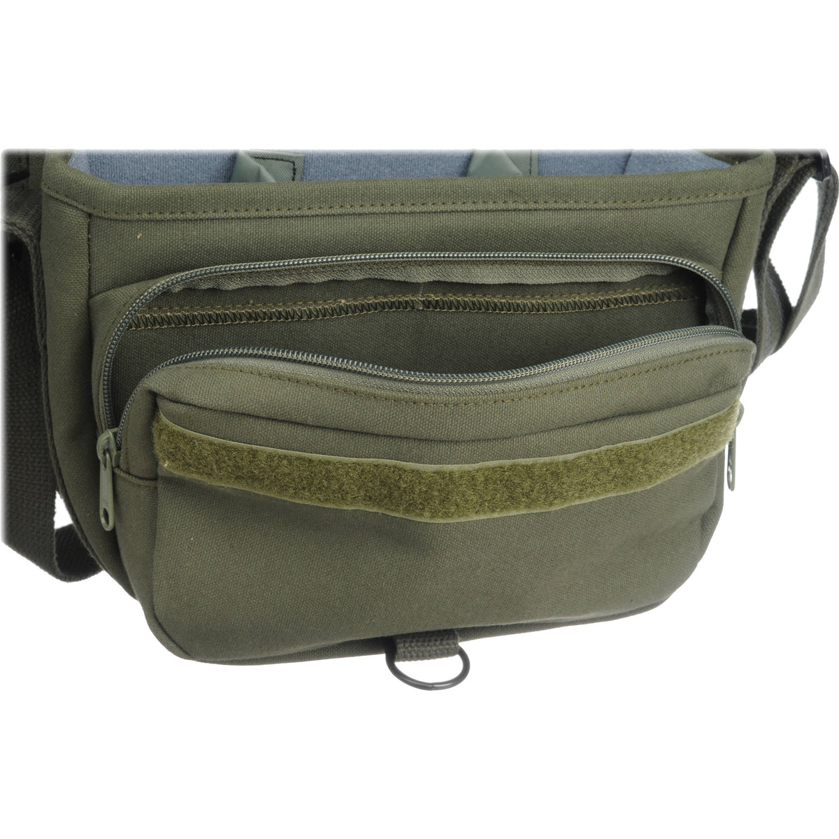 Bandolera Domke F-10 JD Mediano (Verde oliva Drab) - vista lateral