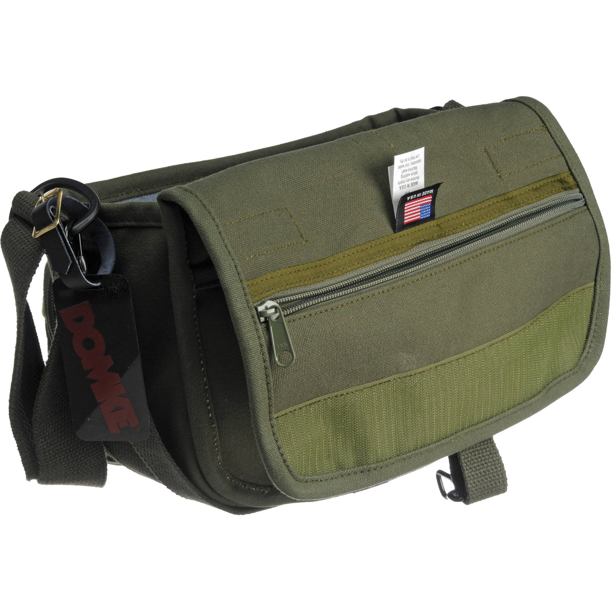 Bandolera Domke F-10 JD Mediano (Verde oliva Drab) - puertos y conexiones