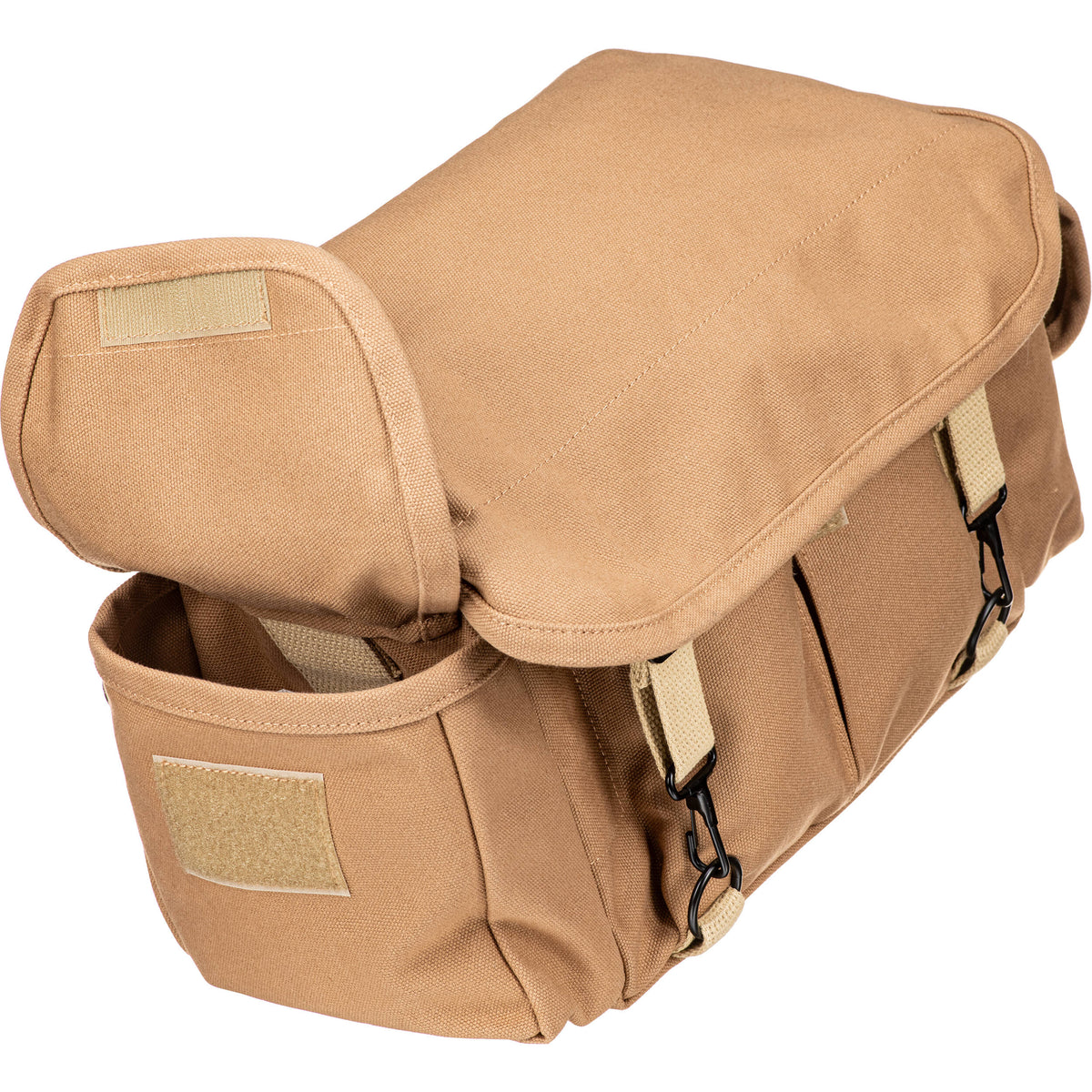 Bandolera Domke F-2 (Canvas, Arena) - en uso