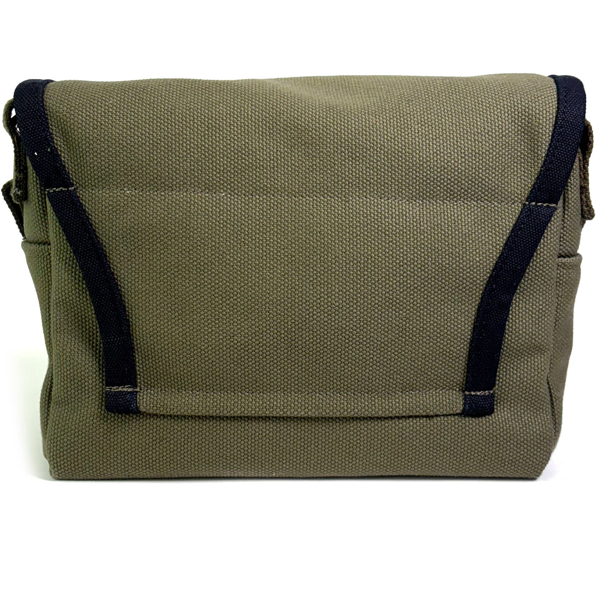 Bandolera Domke F-5XB (Limited Edition Basketweave Verde oliva) - vista trasera