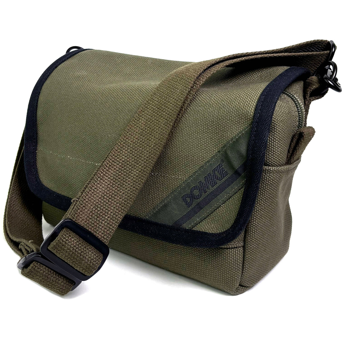 Bandolera Domke F-5XB (Limited Edition Basketweave Verde oliva) - puertos y conexiones