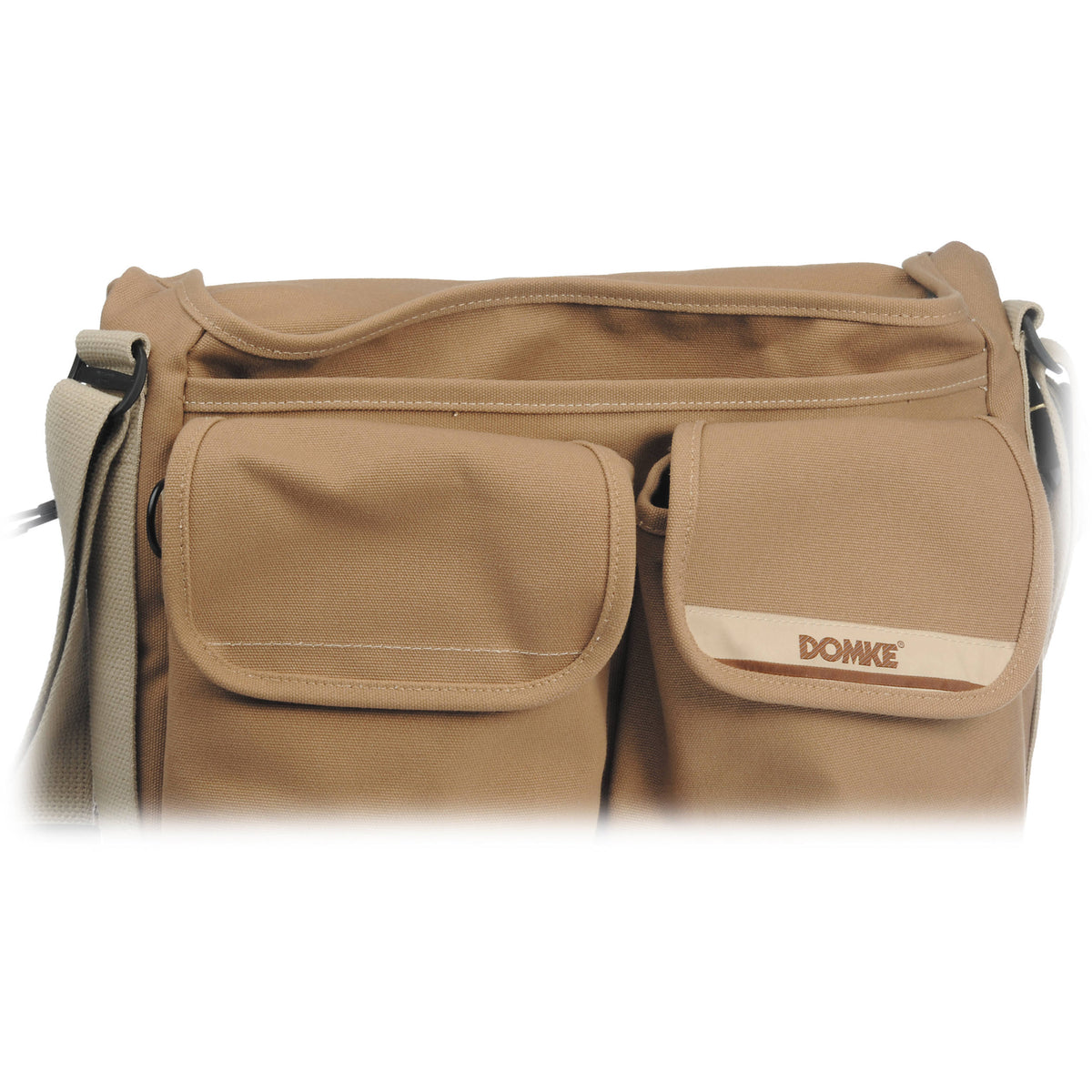 Bandolera Domke F-802 Reporter's Satchel (Arena) - vista lateral
