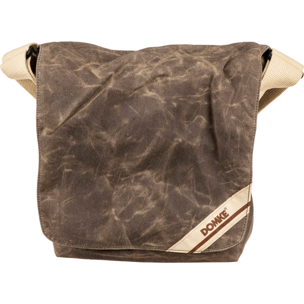 Bandolera Domke F-831 Chico Photo Courier (Brown RuggedWear Waxed Canvas) - vista frontal