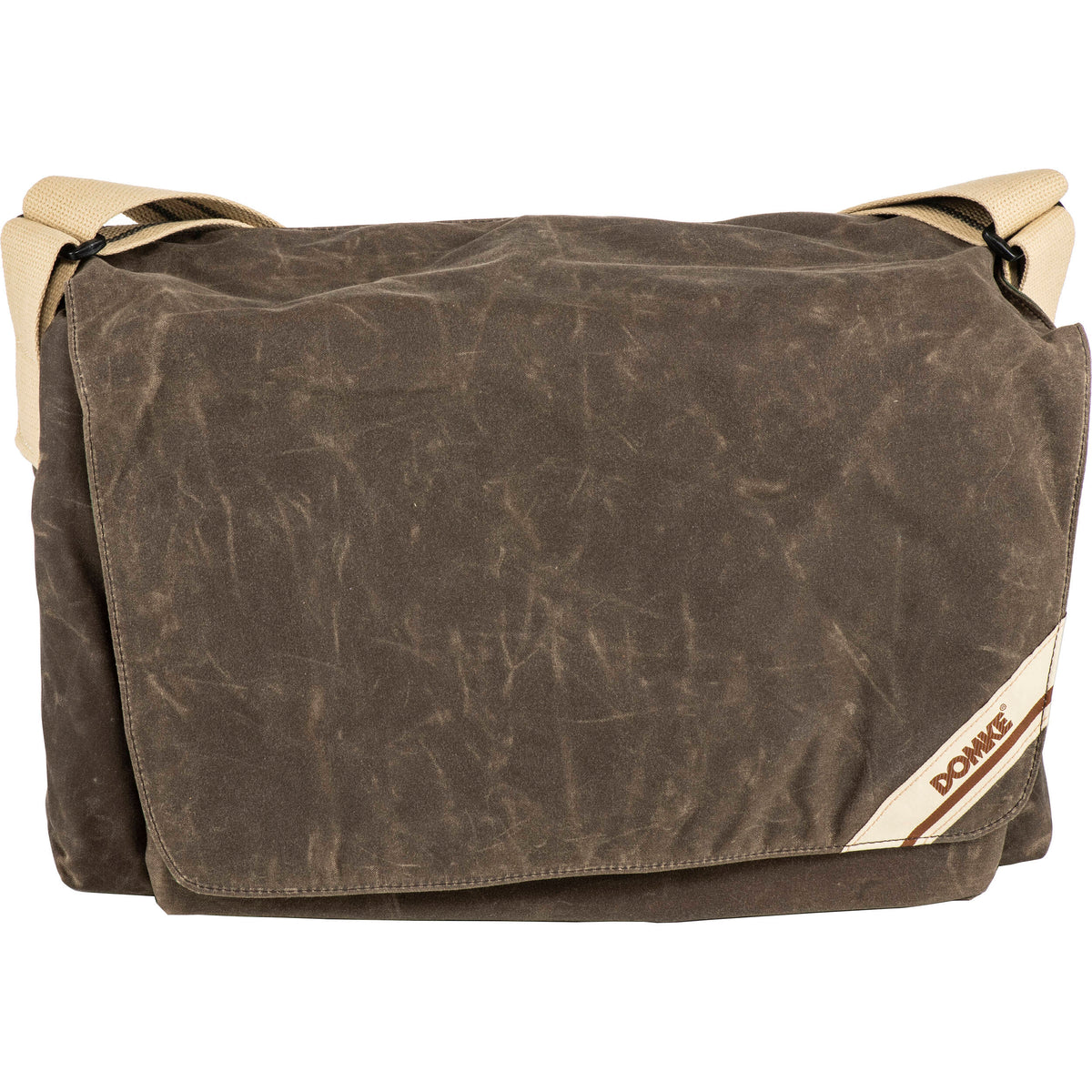 Bandolera Domke F-833 Grande Photo Courier (Brown RuggedWear Waxed Canvas) - vista frontal