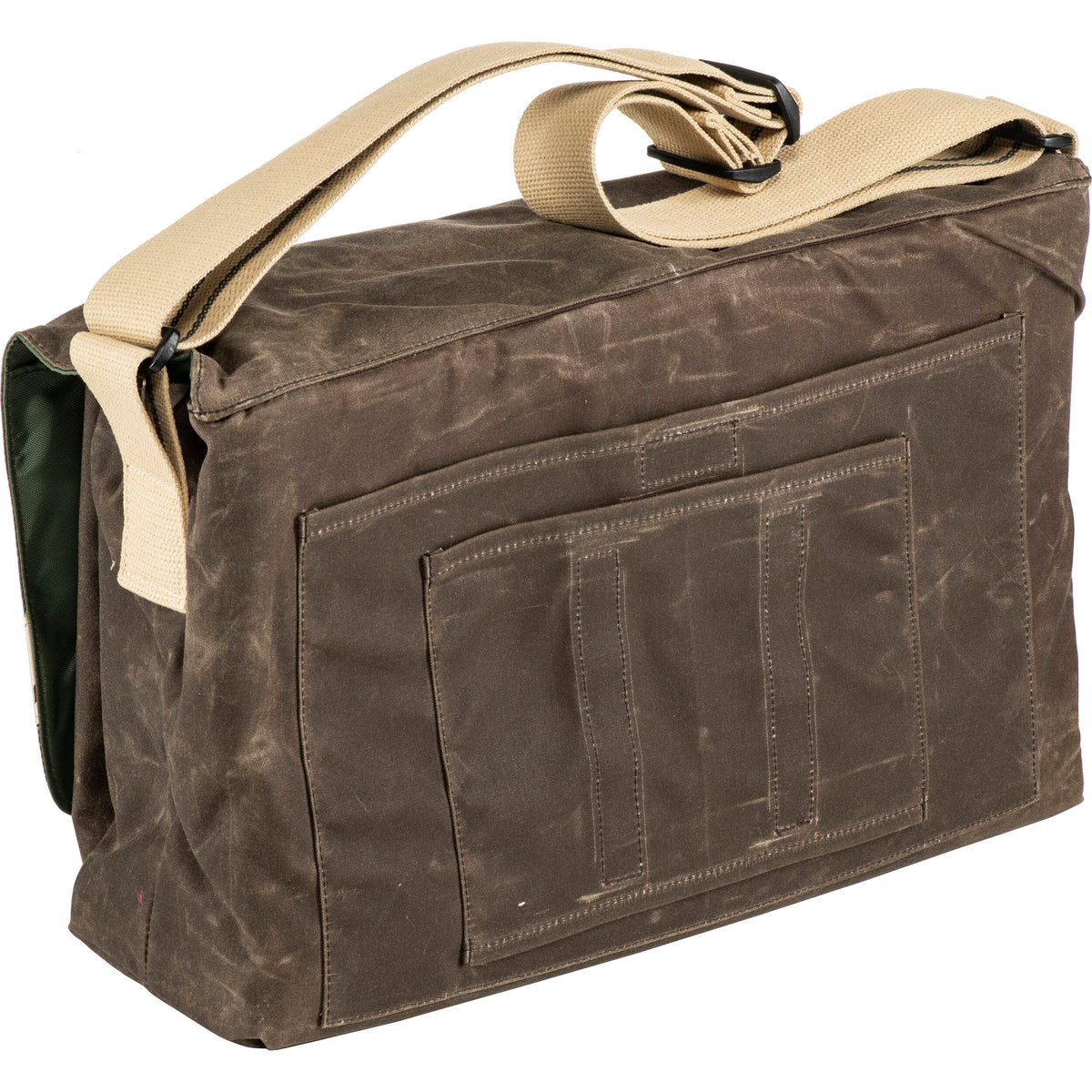Bandolera Domke F-833 Grande Photo Courier (Brown RuggedWear Waxed Canvas) - vista lateral