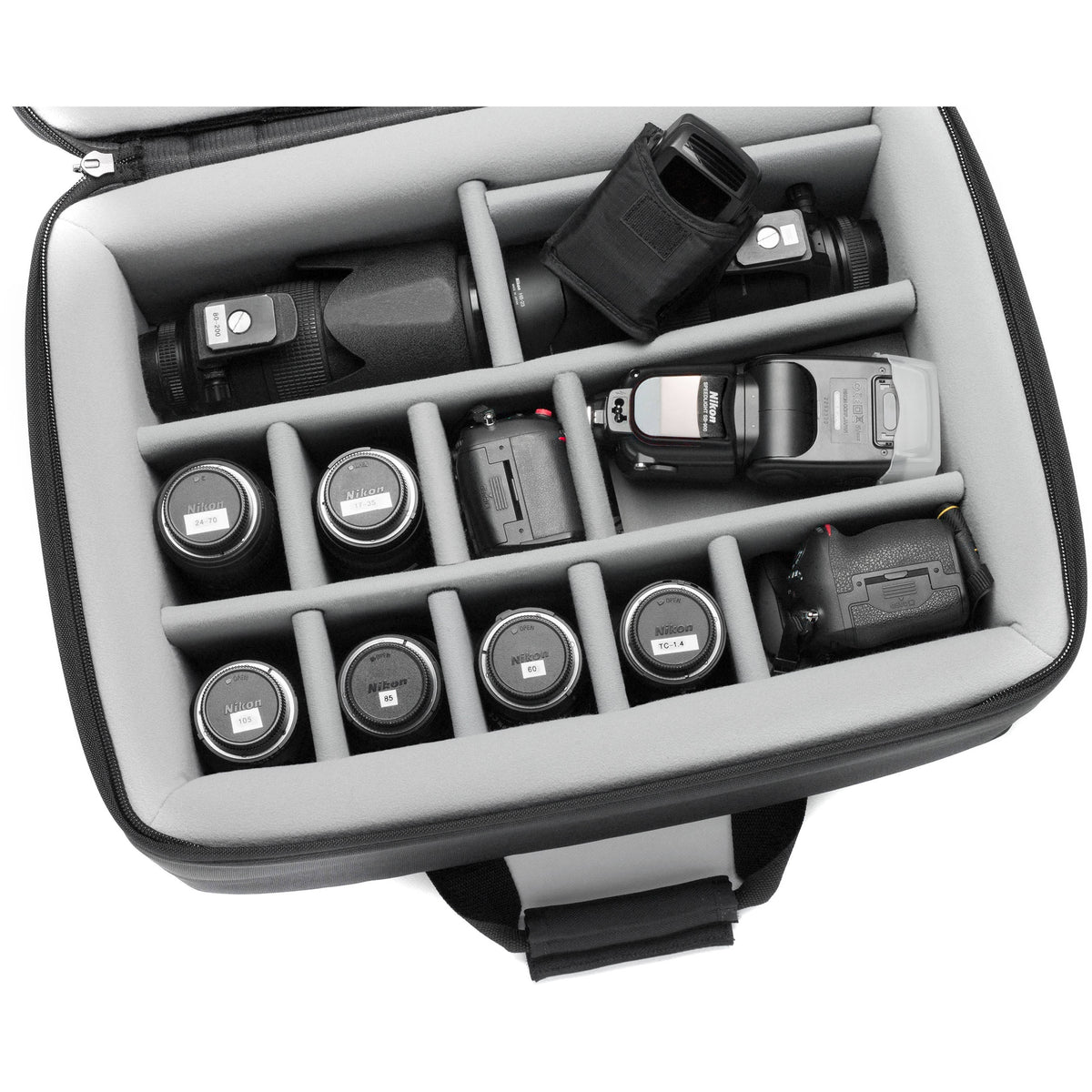 Bandolera Lightware MF2014 Multi-Format con ShokBox Construction - puertos y conexiones