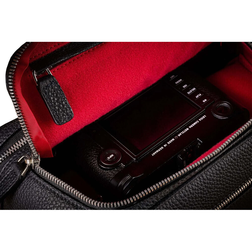 Bandolera Oberwerth LHSA Leo S-Correspondent (Negro con forro Rojo) - detalle