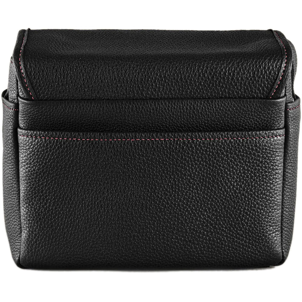 Bandolera Oberwerth Louis VFlex para Leica M11 (Negro con Rojo Stitching) - vista frontal