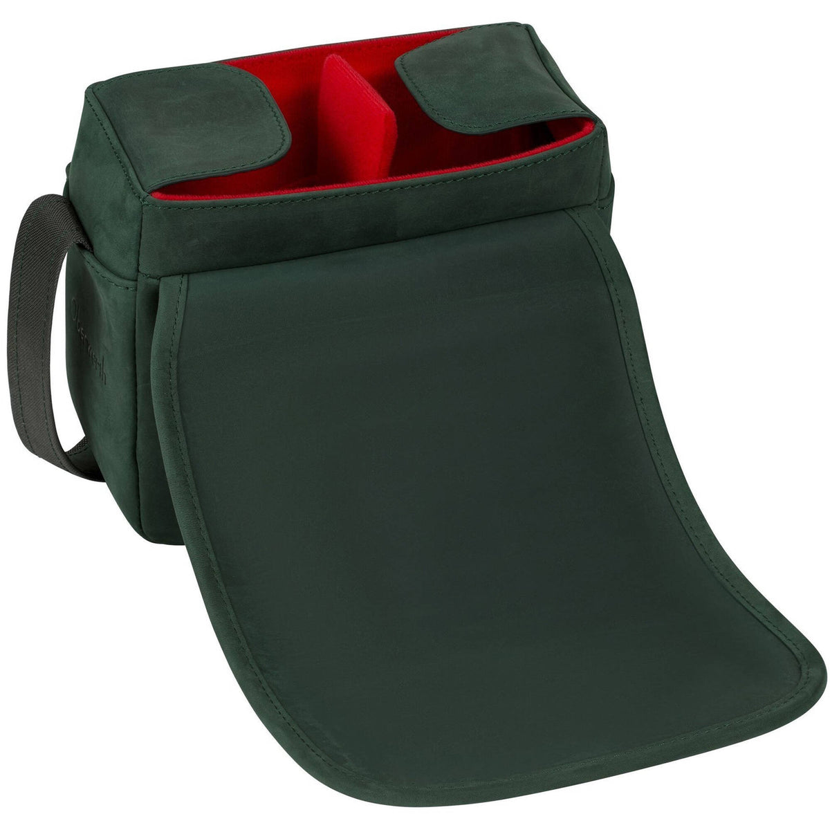 Bandolera Oberwerth The Q para Q1, Q2, or Q3 (Pine Tree Verde / Interior Rojo) - vista frontal