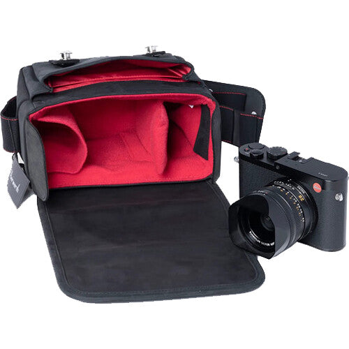 Bandolera Oberwerth The Q para Q1, Q2, or Q3 (Pine Tree Verde / Interior Rojo) - vista lateral