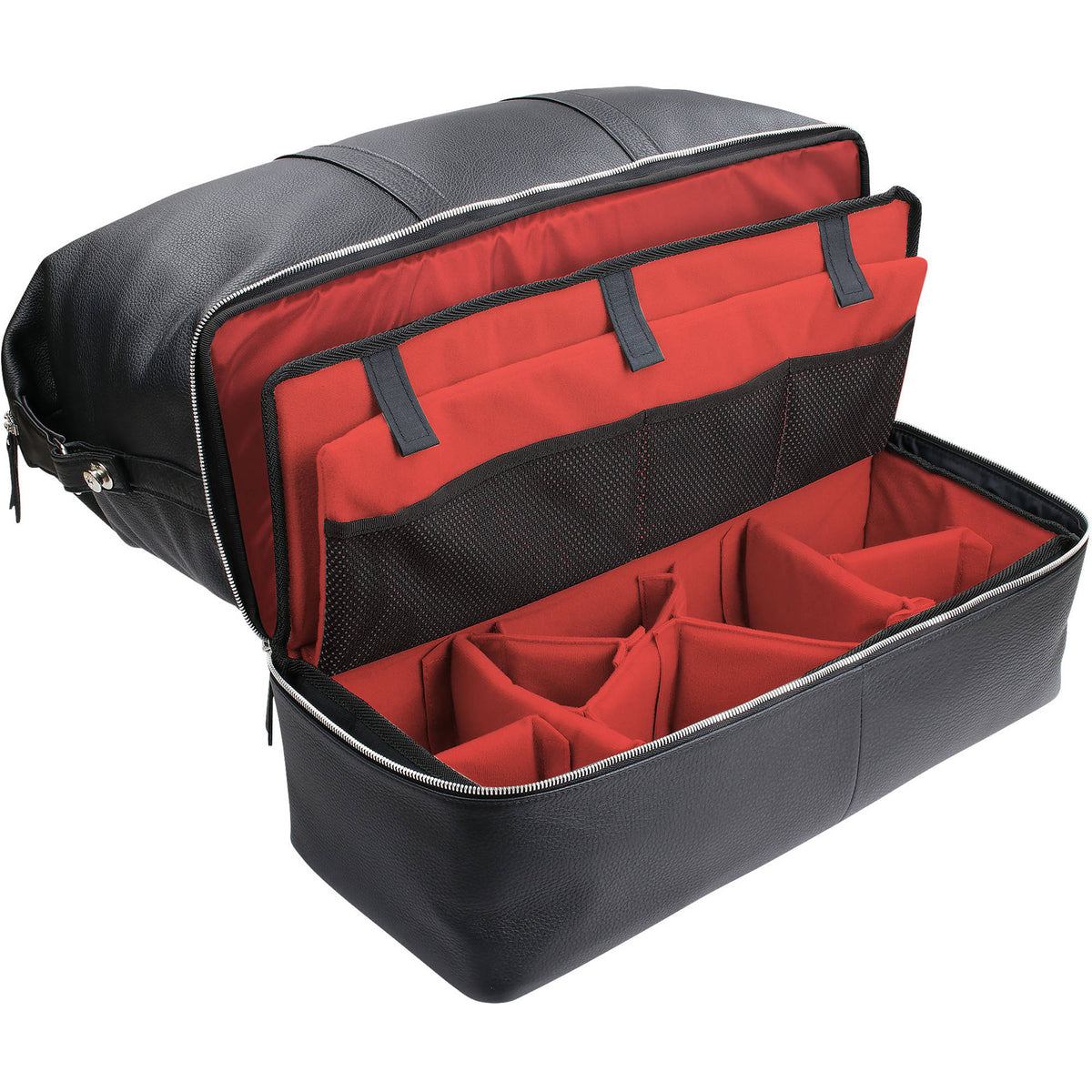 Bandolera Oberwerth Weekender Nelson L (Negro con "L" Rojo inserto) - vista trasera