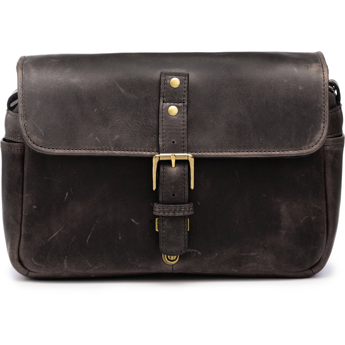 Bandolera ONA Bowery II (Dark Truffle Leather) - detalle