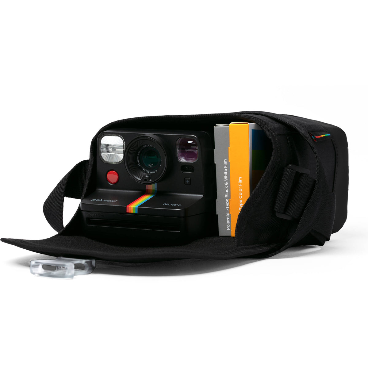 Bandolera Polaroid Box (Negro) - vista lateral