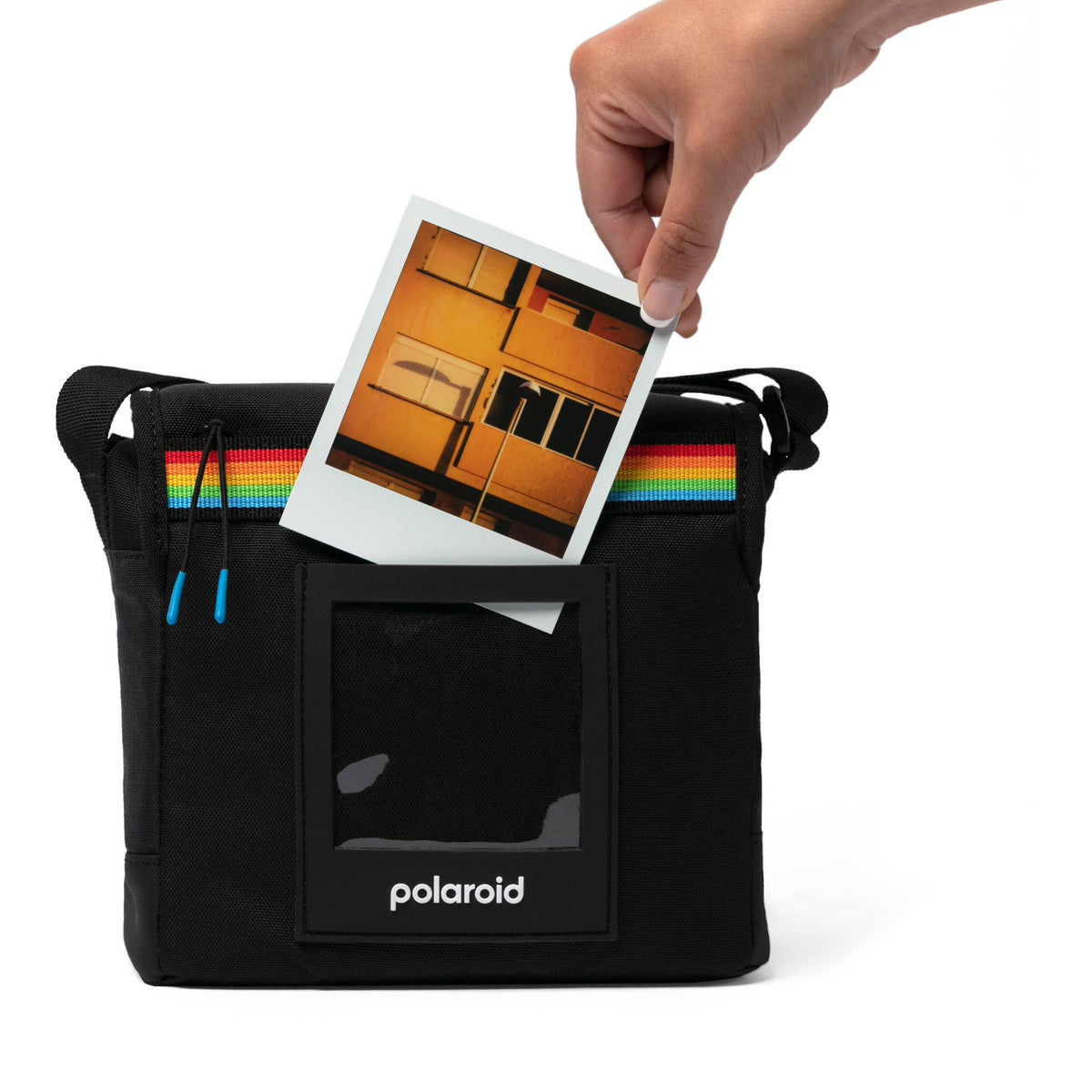 Bandolera Polaroid Box (Negro) - detalle