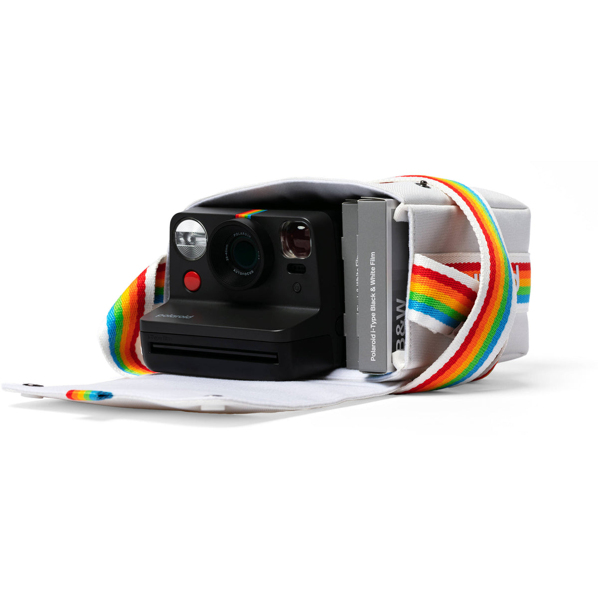 Bandolera Polaroid Now Spectrum (Blanco) - puertos y conexiones