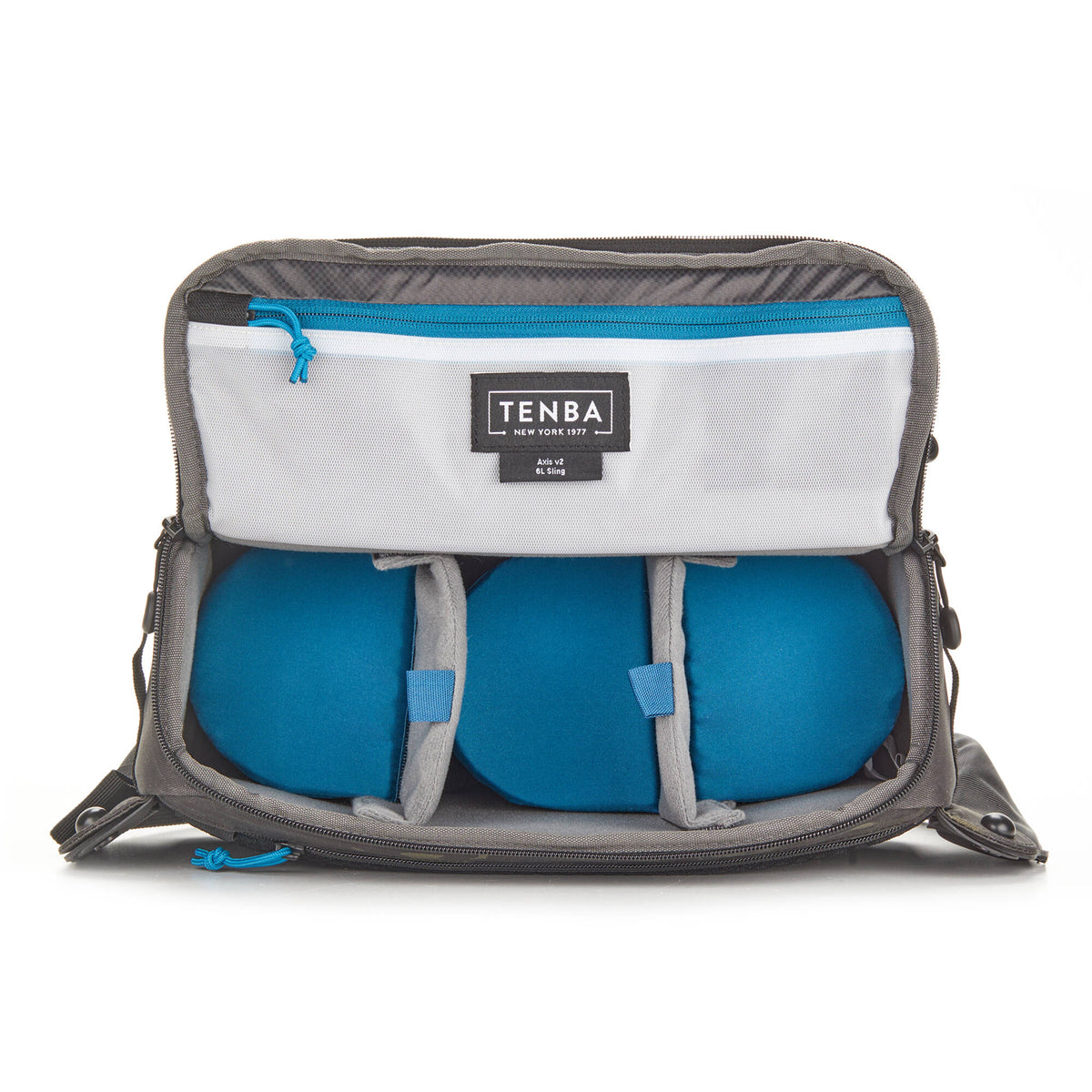 Bandolera Tenba AXIS V2 Sling (MultiCam Negro, 6L) - vista frontal