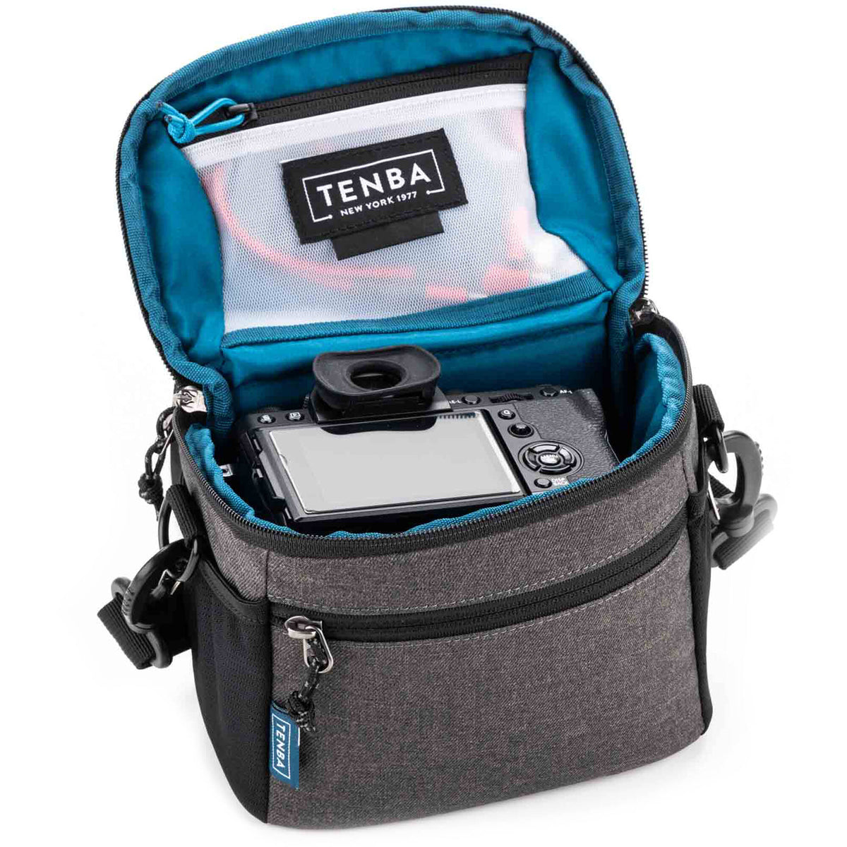 Bandolera Tenba V2 7 (Gris) - vista trasera