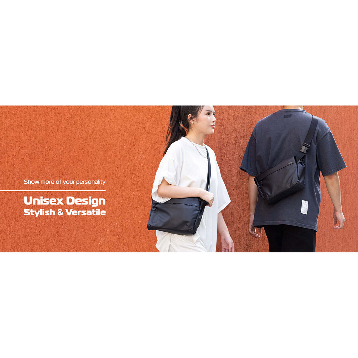 Bandolera Ulanzi Casual (Negro, 6L) - en uso