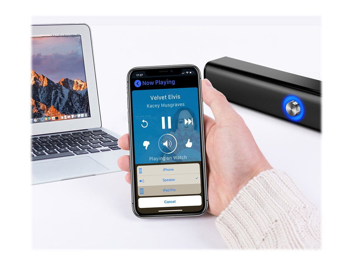Barra de sonido Adesso Xtream S6 Portable Bluetooth & Aux Sound Bar Speaker - vista 7