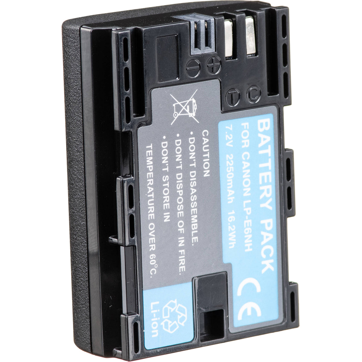Batería Bescor LP-E6NH (2250mAh) - vista frontal