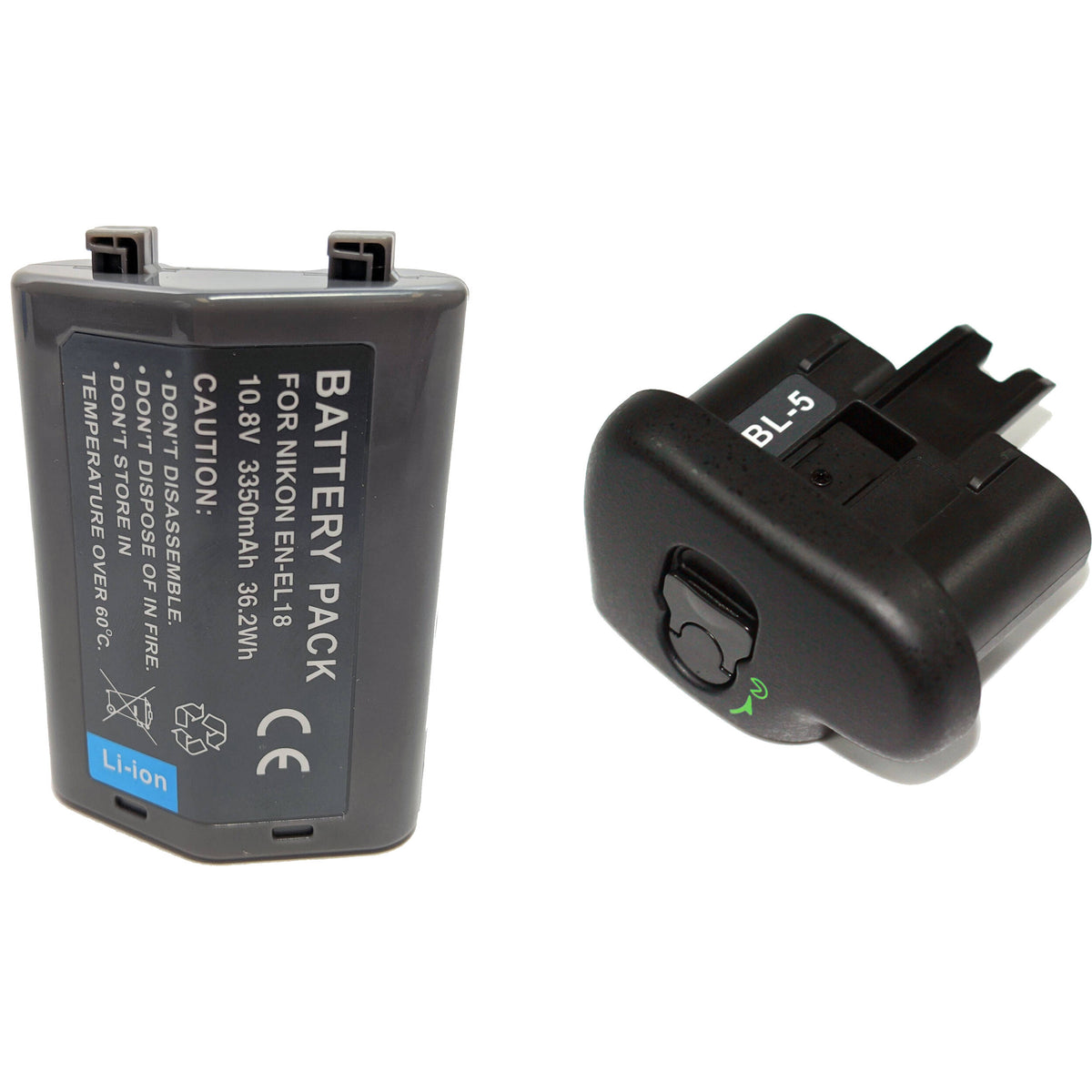 Batería Bescor Nikon EN-EL18C Style 3350mAh con BL5 Chamber Cover - vista principal