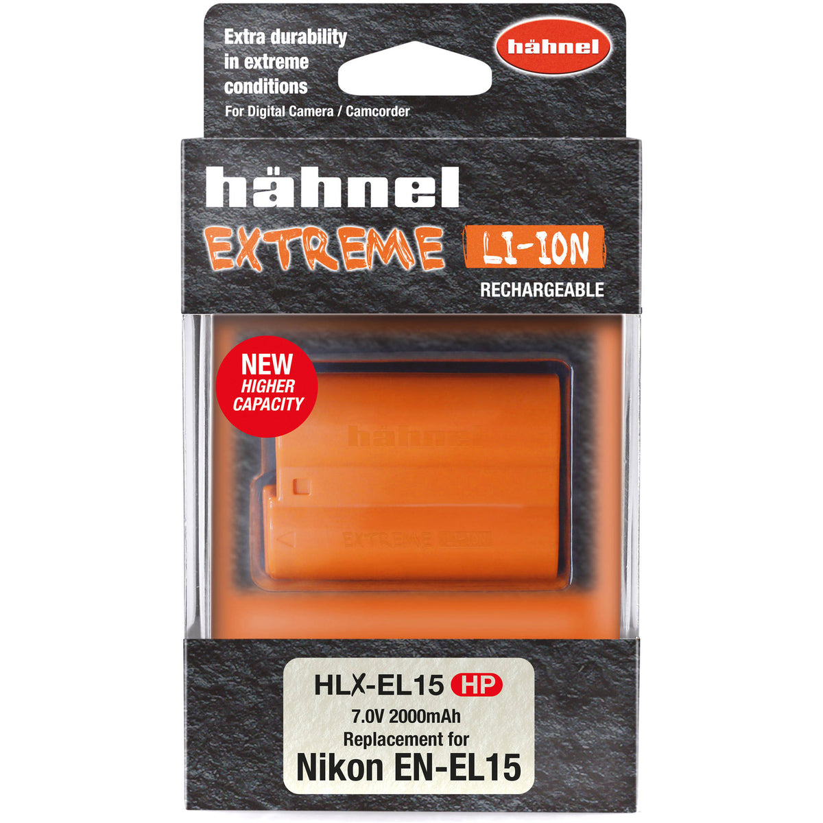 Batería hahnel HLX-EL15HP Extreme (7V, 2000mAh) - detalle