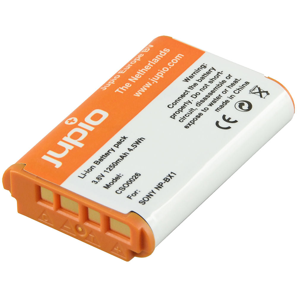 Batería Jupio 2 x NP-BX1 y Double-Sided USB cargador Value unidades (1250mAh) - vista frontal