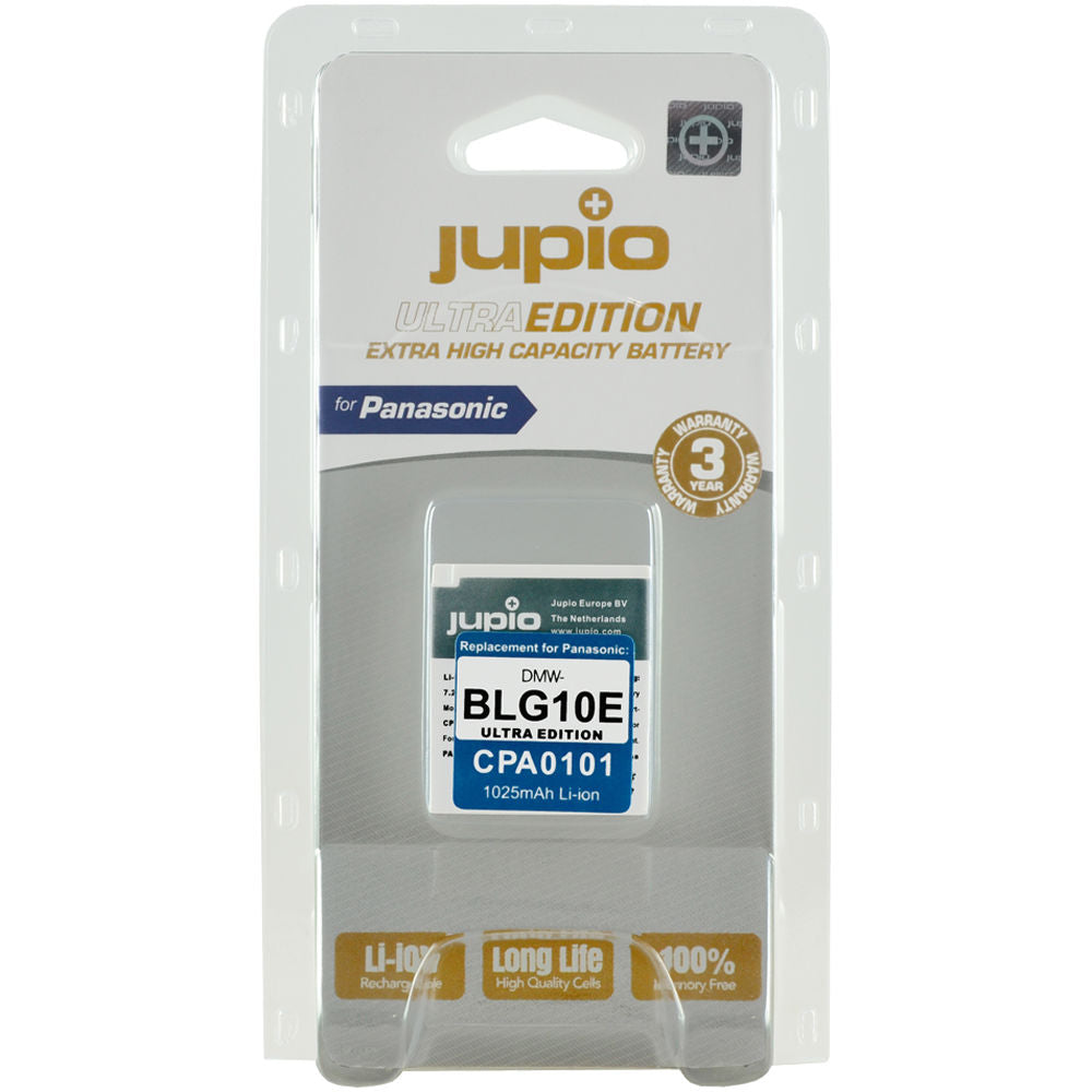 Batería Jupio DMW-BLG10E Ultra (7.2V, 1025mAh) - vista frontal