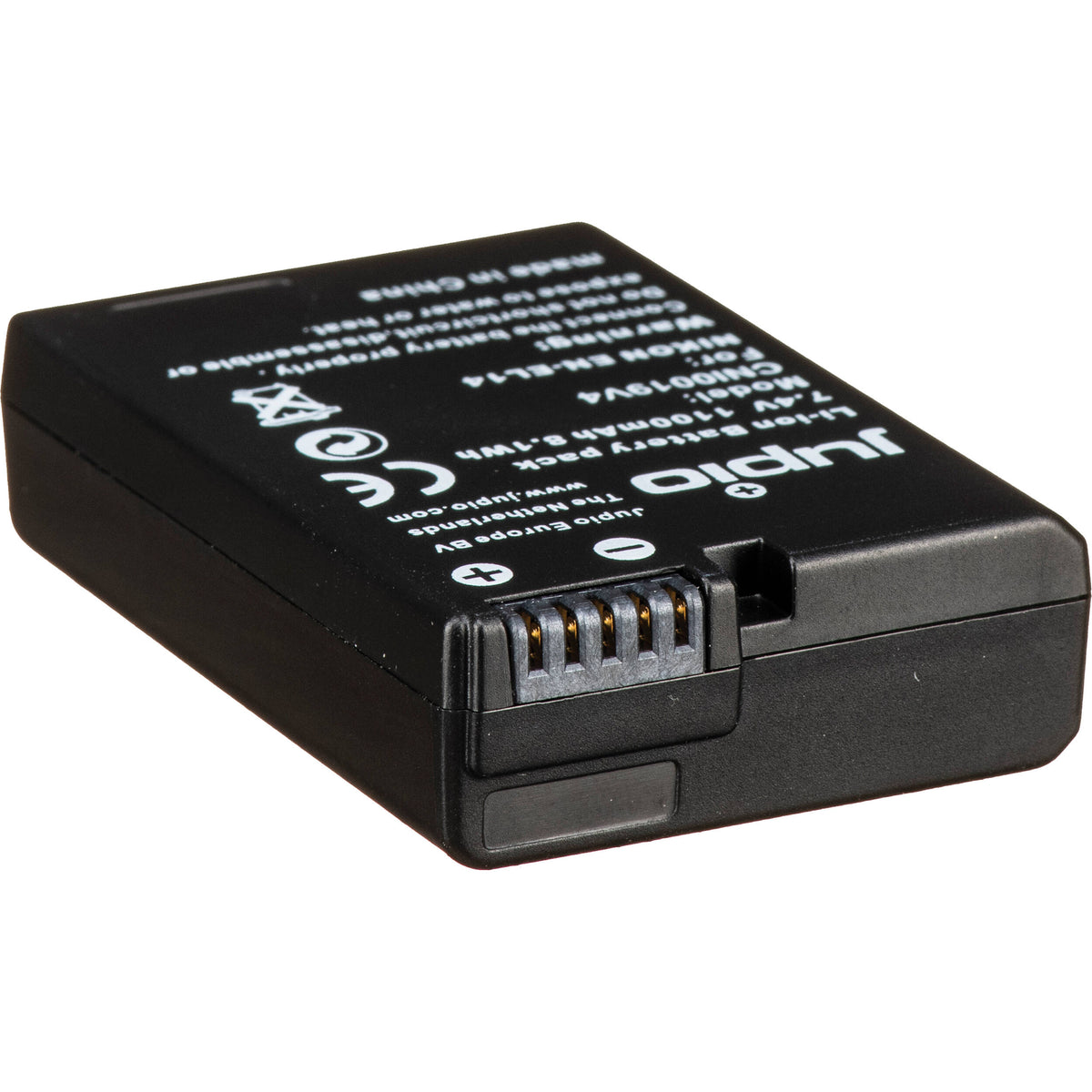 Batería Jupio EN-EL14A (7.4V, 1100mAh) - vista trasera