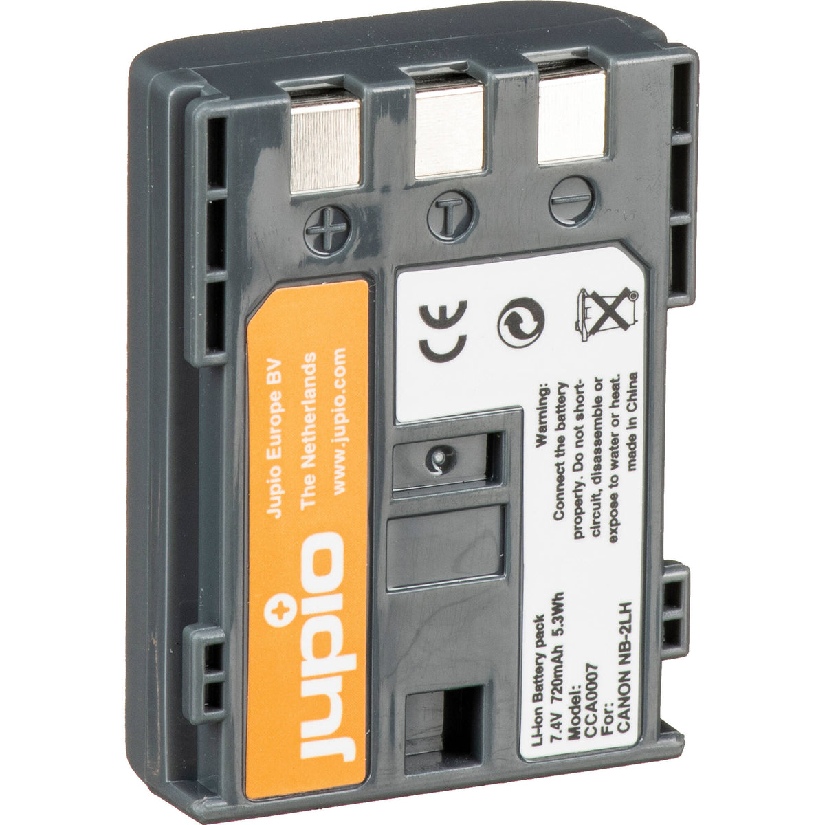 Batería Jupio NB-2LH / NB-2L / BP-2L5 (7.4V, 720mAh) - vista frontal