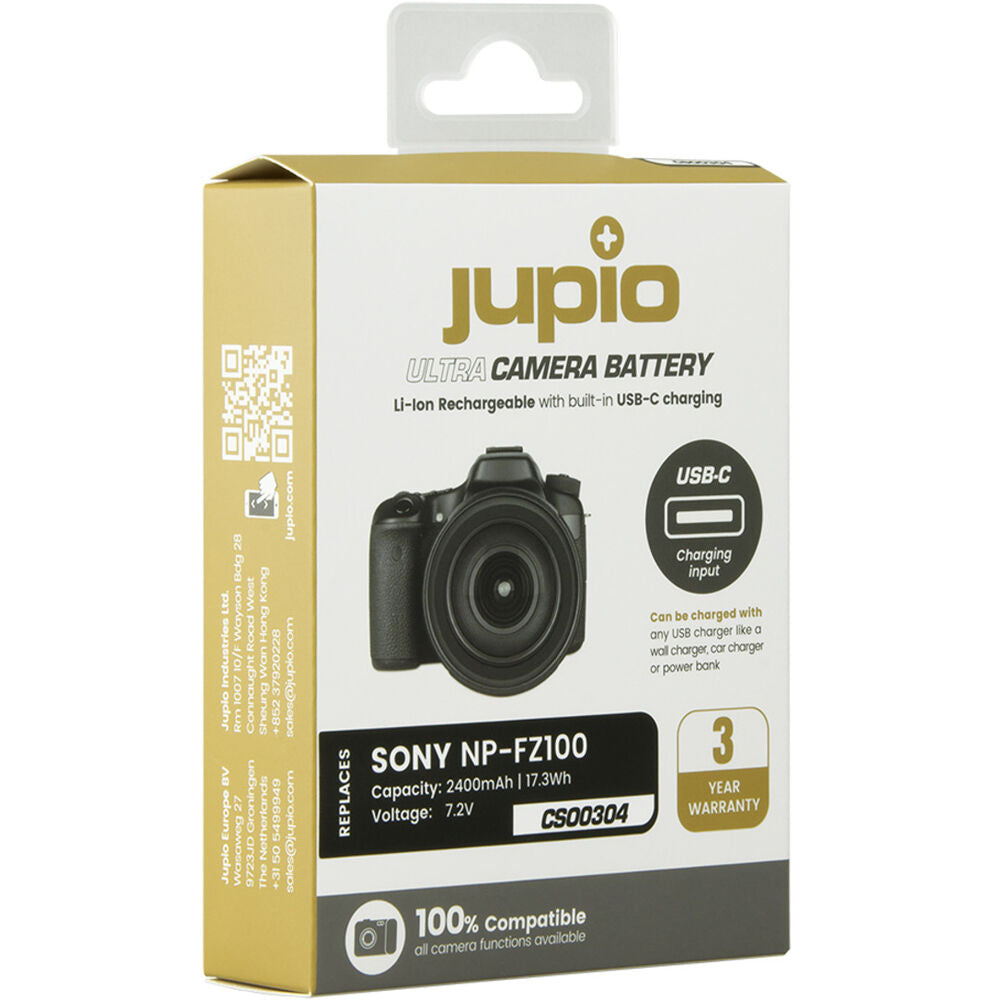 Batería Jupio NP-FZ100 Ultra C con USB-C Charging Port - vista trasera