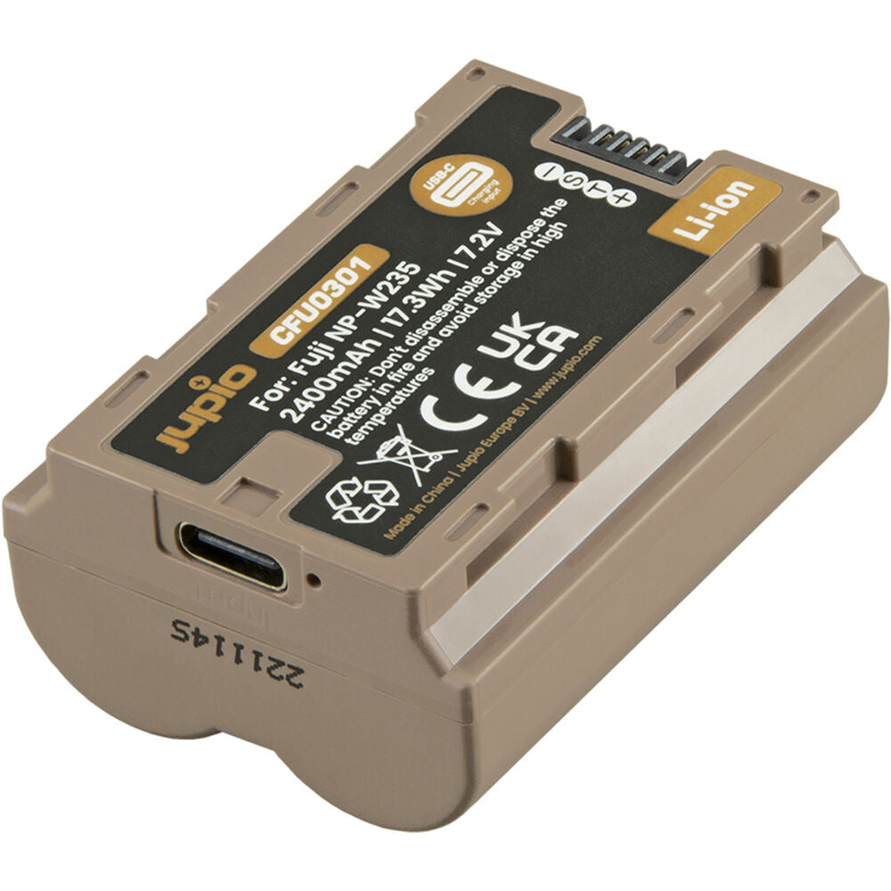 Batería Jupio NP-W235 Ultra C con USB-C Charging Port - vista trasera