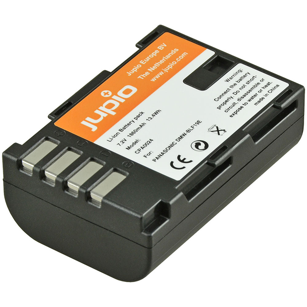 Batería Jupio Pair of DMW-BLF19E & USB doble cargador Value unidades (1860mAh) - vista frontal