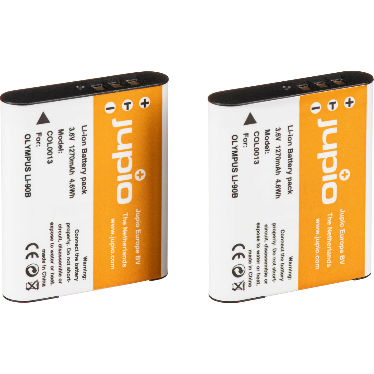 Batería Jupio Pair of LI-90B y USB Single cargador Value unidades - vista lateral