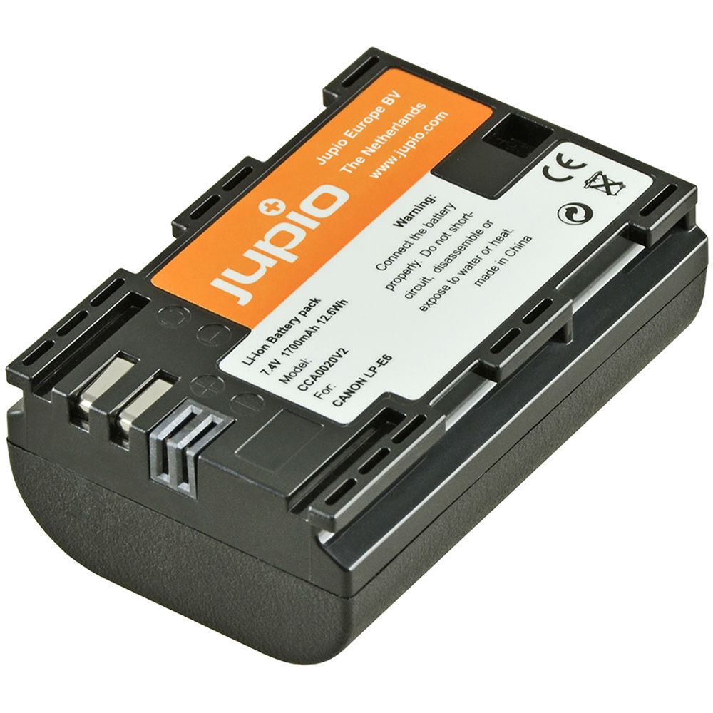 Batería Jupio Pair of LP-E6 & USB doble cargador Value unidades (1700mAh) - vista frontal