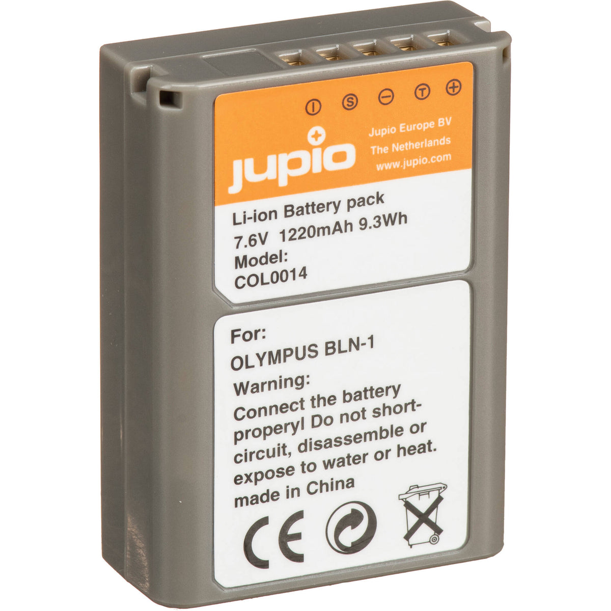 Batería Jupio PS-BLN1/BLN-1 (7.6V, 1220mAh) - vista frontal