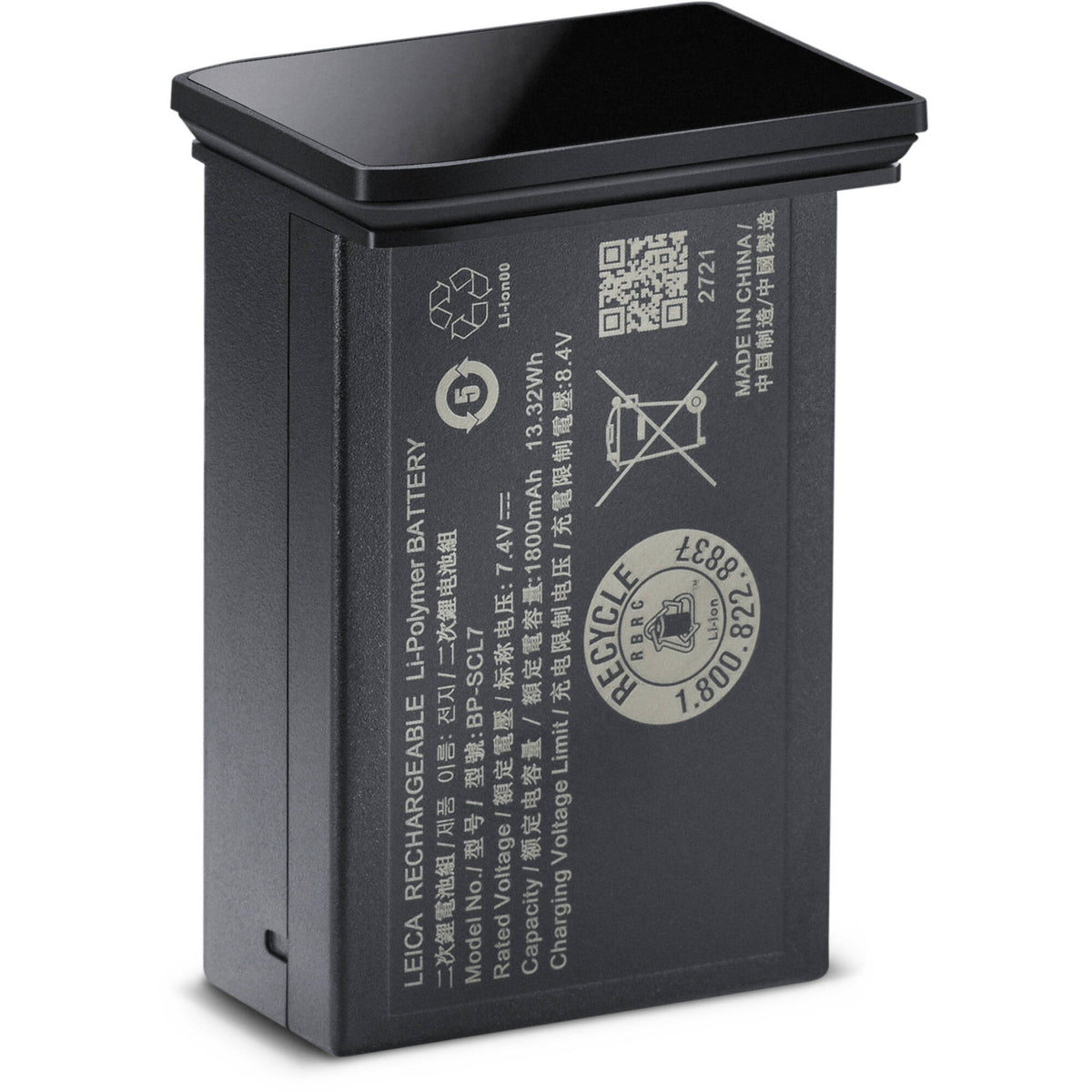 Batería Leica BP-SCL7 (Glossy Negro) - vista principal