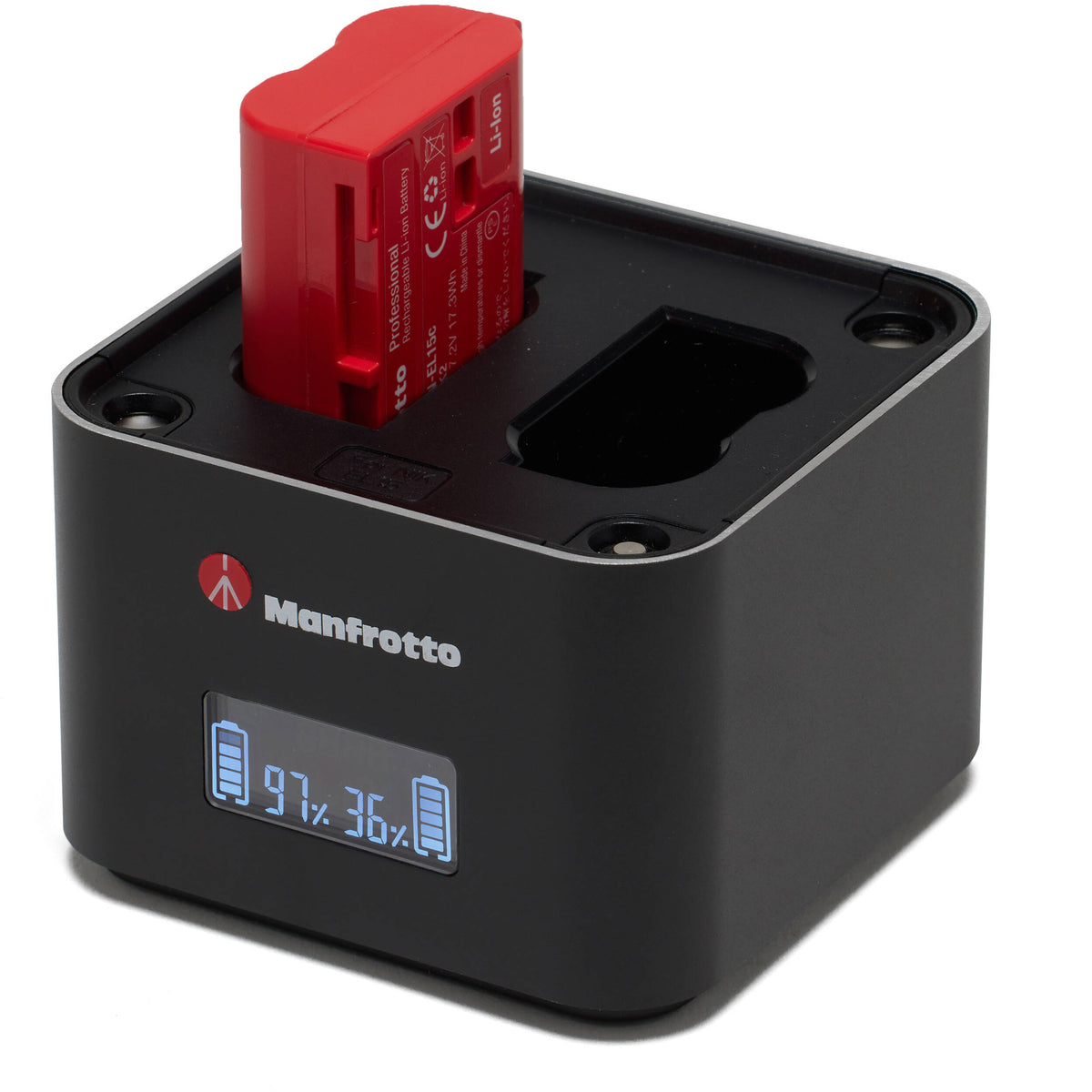 Batería Manfrotto Professional para Select Nikon Cameras (7V, 2400mAh) - vista lateral