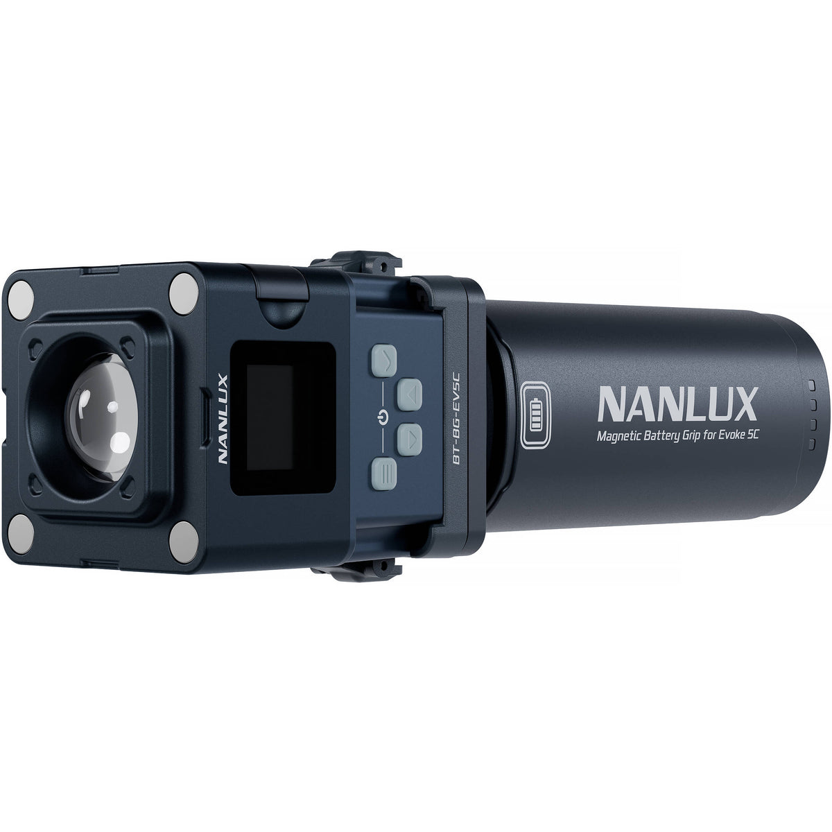 Batería Nanlux Magnetic de empuñadura para Evoke 5C - vista lateral