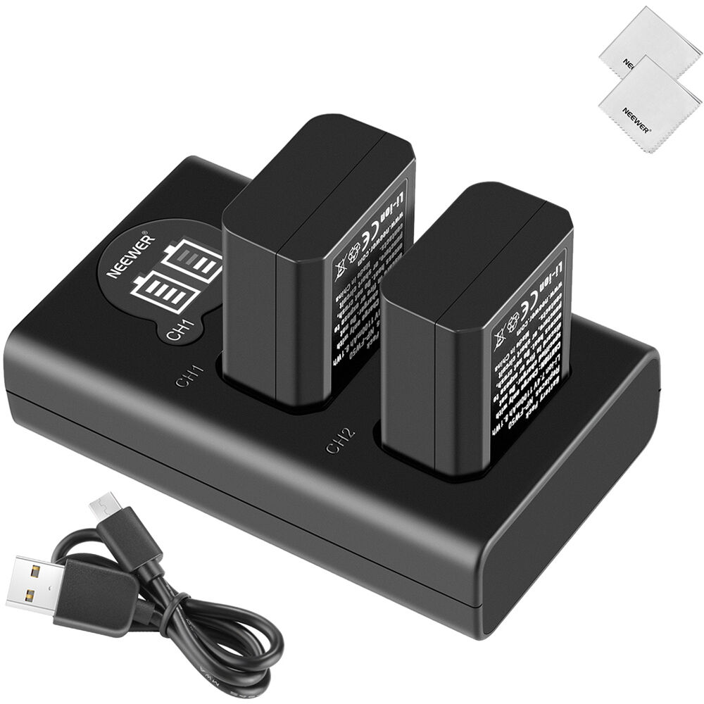 Batería Neewer doble cargador & NP-FW50 kit (1100mAh) - vista principal