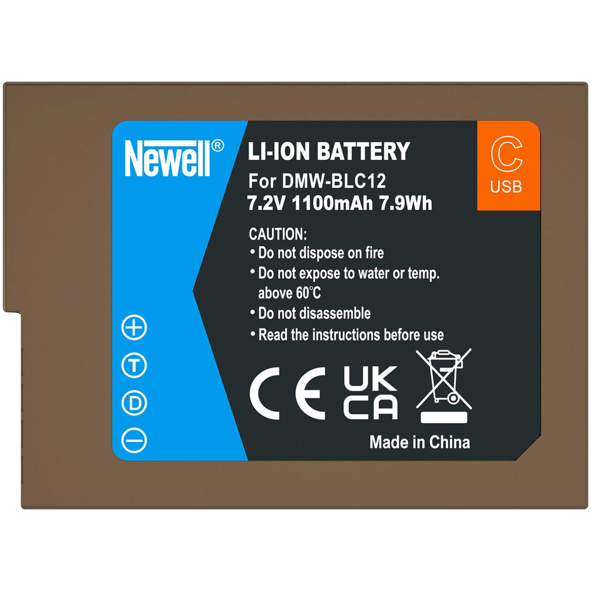 Batería Newell DMW-BLC12 USB-C Camera (1100mAh) - vista principal