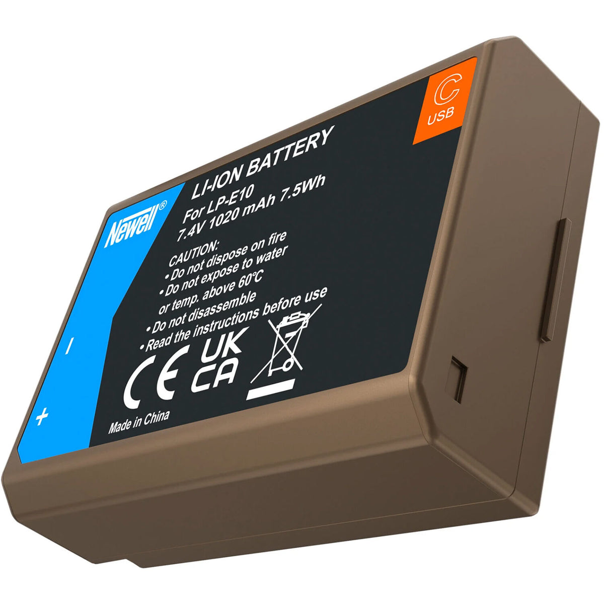 Batería Newell LP-E10 USB-C para Canon (1020mAh) - vista principal