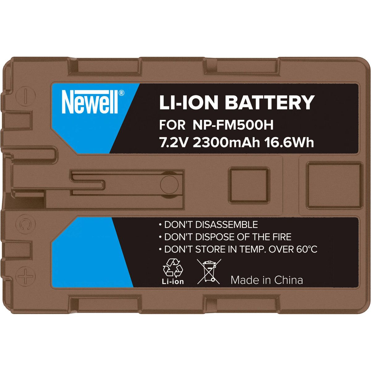 Batería Newell NP-FM500H USB-C - vista trasera